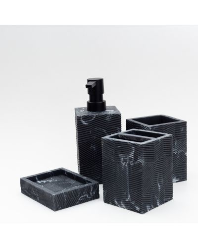 SET DE BAÑO X4 RESINA  ETXE -DD-07