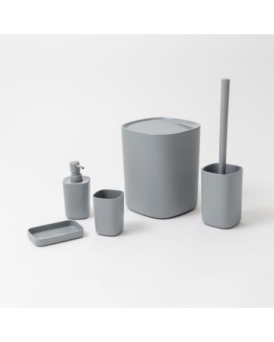 SET DE BAÑO GRIS X 5 PIEZAS ETXE (489)