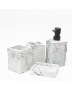 SET DE BAÑO X 4 RESINA ETXE (DD-08)